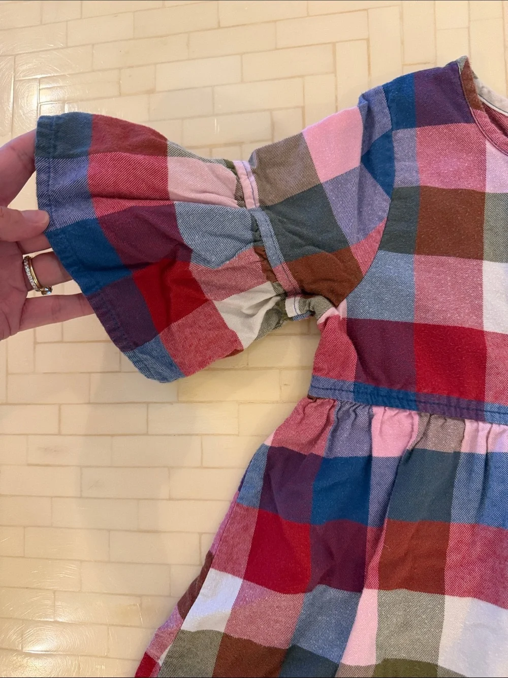 Pink Chicken playful plaid